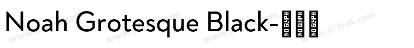 Noah Grotesque Black字体转换